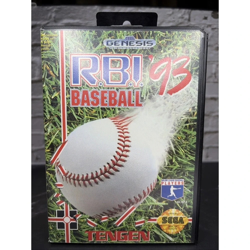 R.B.I. Baseball '93 (Sega Genesis, 1993) CIB W/ Manual & Hangtag‎ CLEAN